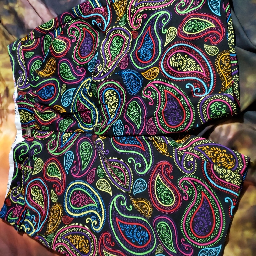 Royal & Awesome Paisley shorts Size 34 mens.